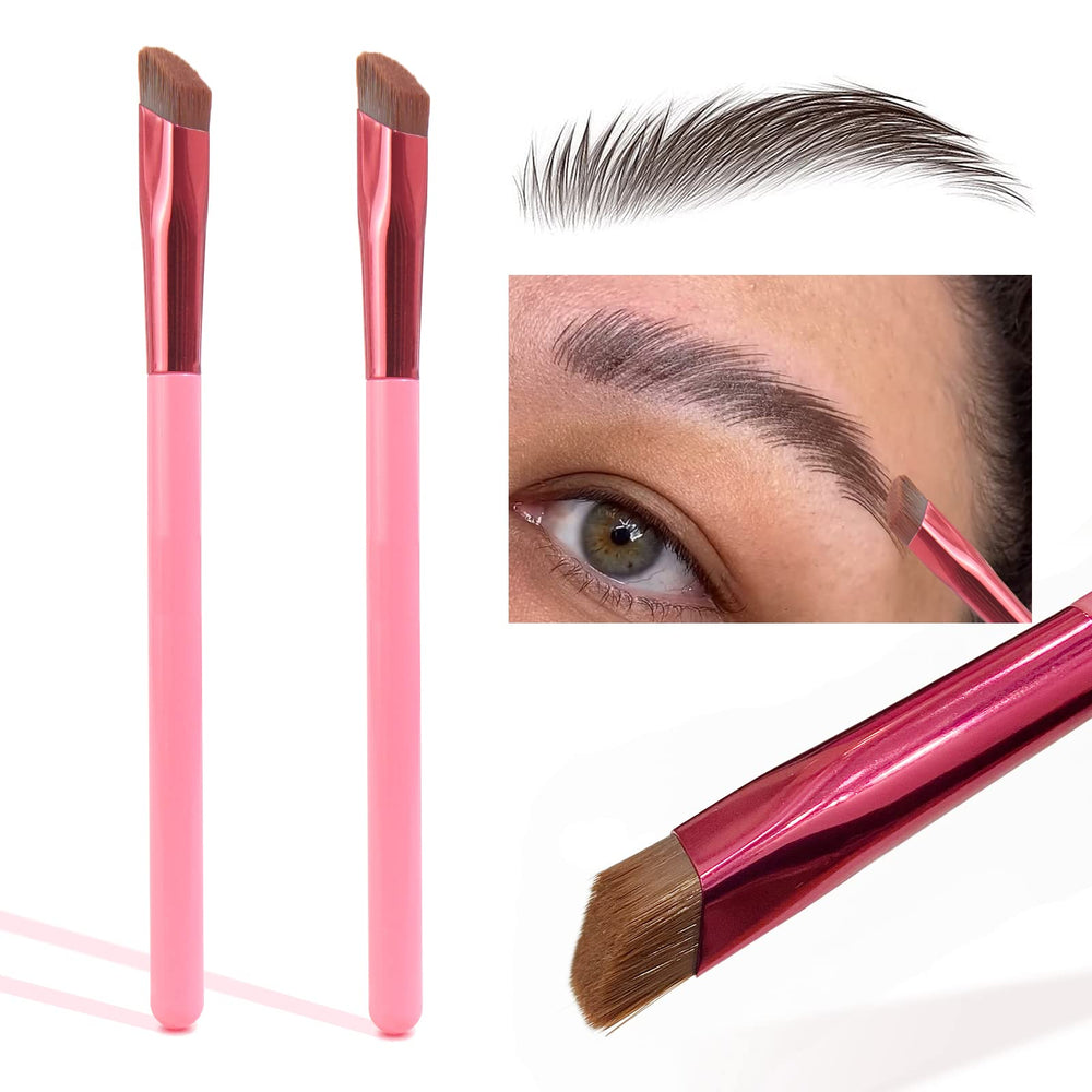 LSxia brow brush square angle for precise brow shaping and hair like strokes