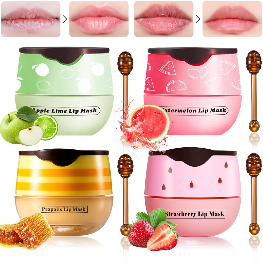 LSxia honey lip balm pot provides deep moisture for dry lips.