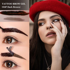 LSxia light brown gel swatch for soft brow definition
