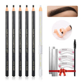 LSxia waterproof eyebrow pencil refill in black for all-day brow definition.