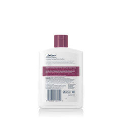 Hand applying Lubriderm Advanced Therapy lotion for smooth, non-greasy hydration.