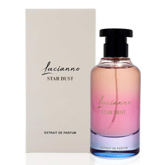 Lucianno Star Dust bottle front view, unisex fragrance for all occasions.