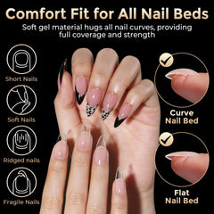 Luckyfairy 12 sizes display, easy to pick the right fit for every finger