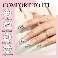 Luckyfairy twelve sizes of nail tips for precise fit.