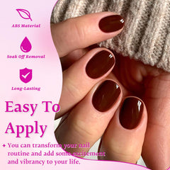LuckForever extra-short nails provide elegant versatility for busy schedules.