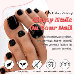 LuckForever toenail glue and tabs included for quick, strong at-home results.