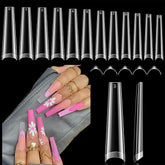 Luckyfairy 2XL coffin nails tips pack for durable, easy extensions