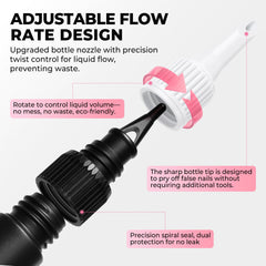 Luckyfairy remover designed for beginners lifting nail edges effortlessly