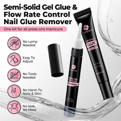 Luckyfairy remover 10ml bottle for gentle acetone-free cleanup