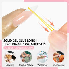 Luckyfairy precision-tip bottle shows 0.5mm nozzle for controlled application.
