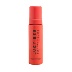 Lucy Bee Self Tan Mousse bottle front for easy home tanning