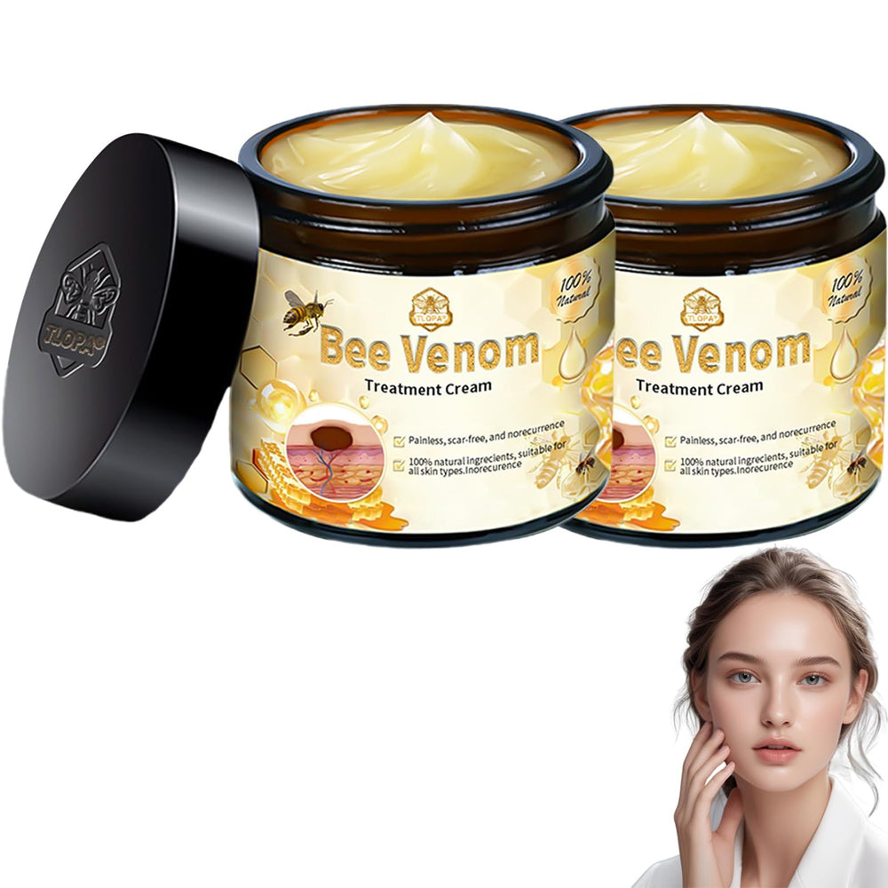 Luhaka Bee Venom Skin Cream bottle showing rich moisture for blemish-prone skin.
