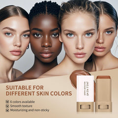 Lulesi Beauty Balm Serum swatch-application demonstrates melt-on-skin blending for a natural look.