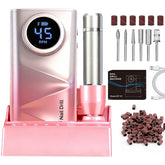 Lumcrissy professional electric nail drill 45000rpm for smooth acrylic nail shaping