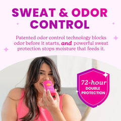 Lume Deodorant Plus Sweat Control solid stick ready for underarm use