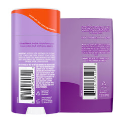 Close-up of Lume deodorant stick showing smooth glide on skin.