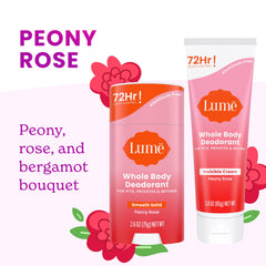 Lume odor-control claim up to 72 hours for underarm and body use