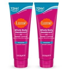 Lume unscented cream tube ready for discreet application anywhere.