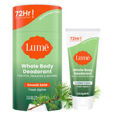 Lume invisible cream tube mini in Fresh Alpine scent, compact for on-the-go odor control