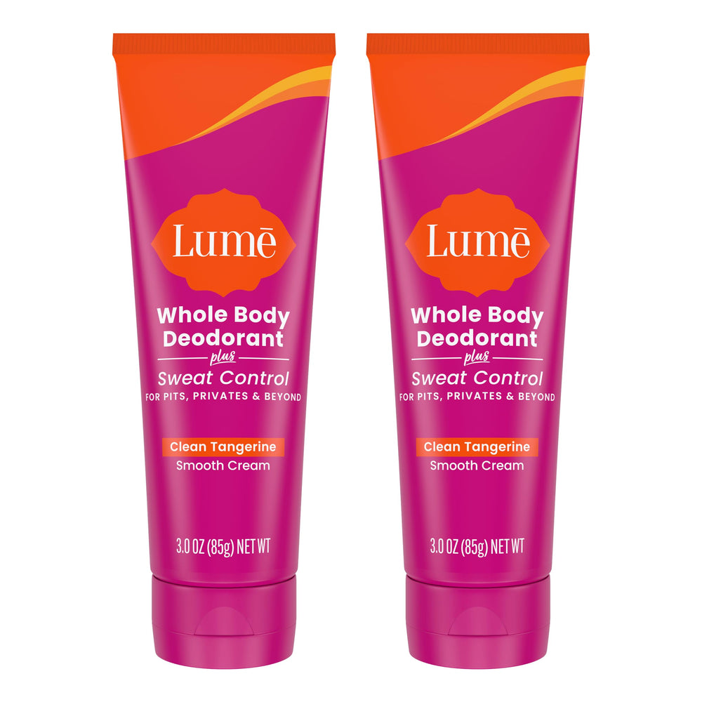 Lume smooth-cream-tube for all-day freshness with easy rub-in performance.
