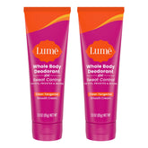 Lume smooth-cream-tube for all-day freshness with easy rub-in performance.