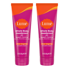 Lume smooth-cream-tube for all-day freshness with easy rub-in performance.