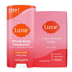 Lume Whole Body Deodorant Stick applied underarm for long-lasting odor control
