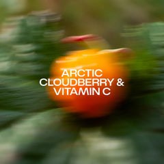 Lumene Nordic-C Valo Glow Moisturizer spread on skin demonstrates smooth absorption.