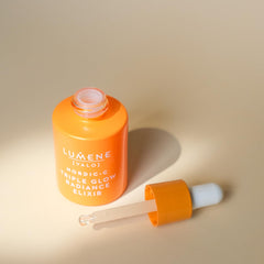Lumene Nordic-C Valo texture swatch shows silky hydration for refreshed skin.