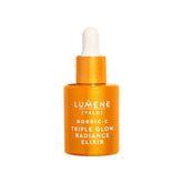 Lumene Nordic-C Valo triple glow radiance bottle highlighting instant radiant glow.
