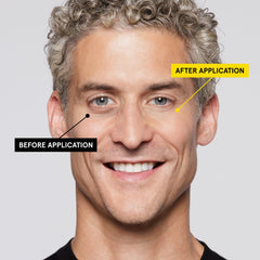 Niacinamide and hyaluronic acid blend for healthy-looking under-eye hydration.