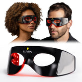 Luminator LED Eye Mask closeup displaying sleek unisex design for convenient under-eye care.