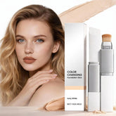 Lumine Skin color-changing foundation stick swatch creates an even complexion with color match.