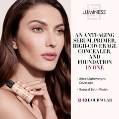 LUMINESS Air Silk 4-in-1 packaging box highlighting easy access and premium kit value.