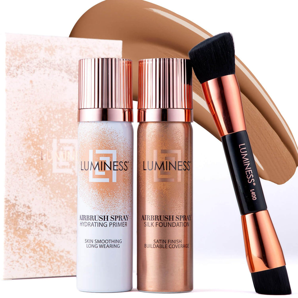 LUMINESS airbrush primer bottle ready to prep hydrated skin