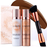 LUMINESS Airbrush Silk Foundation Starter Kit bottle offers even tone and hydration.