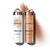 LUMINESS Silk Airbrush Primer bottle close-up for hydrated, smooth base