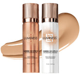 LUMINESS Hydrating Primer bottle preps skin for a smooth, long-wearing base.