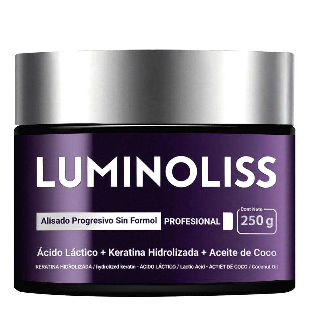 LuminoLiss Alisado bottle pour for precise application and frizz control.