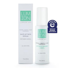 Lumion Save My Skin HOCl Serum pump for easy application