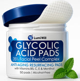 LUMI WILL Glycolic Pads 35% pack for at-home exfoliation and radiance