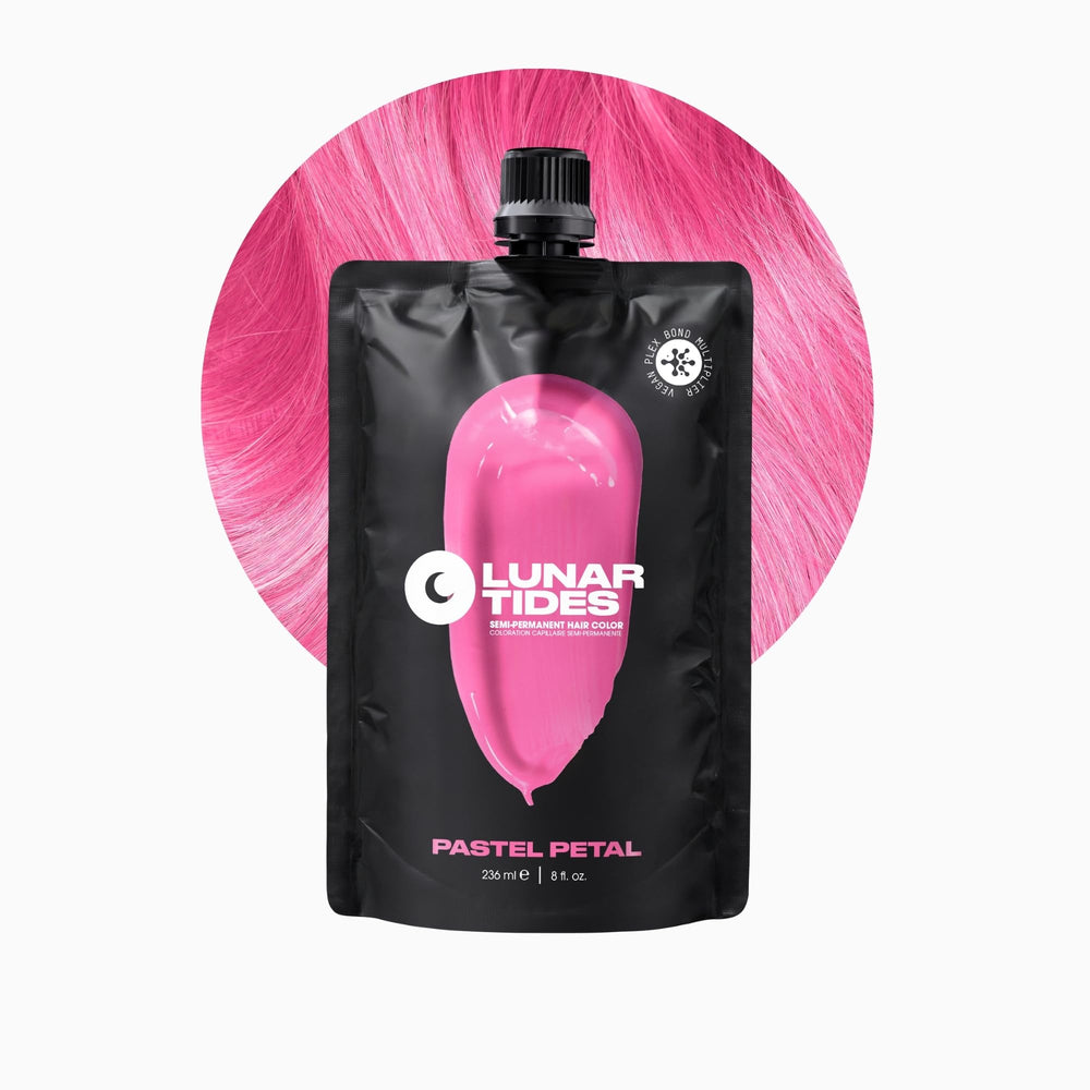 Lunar Tides Petal semi-permanent color in 8 oz bottle for pastel pink refresh
