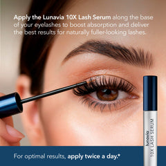 Lunavia nightly routine applying serum in the evening after cleansing.