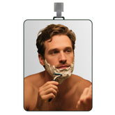 LUNCHIS shower mirror fogless surface stays clear for shaving in humid showers