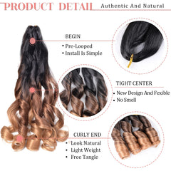 Luoyudu 24-inch braid extensions deliver dramatic length and flowing curls.