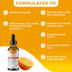 Lupure Vitamin C Serum label front emphasizes premium formulation