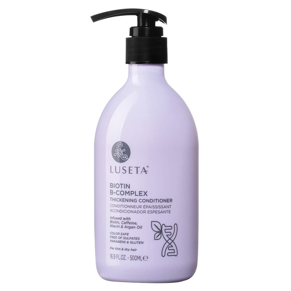 Luseta Biotin B-Complex Thickening Conditioner bottle for thicker-looking hair.