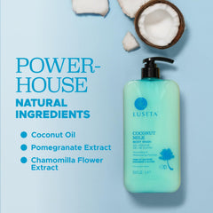 Luseta body wash with pomegranate extract protecting skin from daily exposure