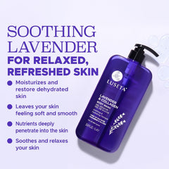 Close-up of Luseta lather highlights creamy texture and richness.