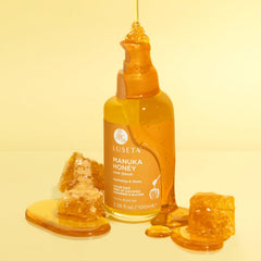 Luseta Manuka Honey Hair Oil demonstrates frizz control on hair.